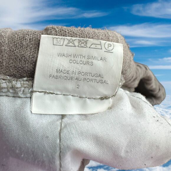 Ivan Grundahl Copenhagen Women's Wide Leg Pants Size 38 Linen Loose Fit - Picture 6 of 7